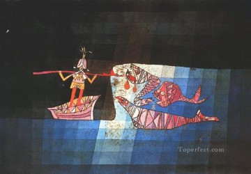  battle Canvas - Battle scene from the comic fantastic opera Paul Klee